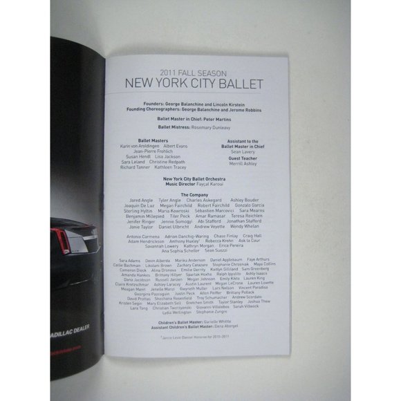 Swan  Lake New York City Ballet Playbill  September 1991 Lincoln Center LaMarche - Picture 3 of 7